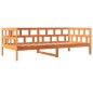 vidaXL Sofá cama de madera maciza de pino marrón cera 80x200 cm vidaXL Sofá cama de madera maciza de pino marrón cera 80x200 cm