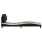 vidaXL Cama con cabecero cuero sintético negro y blanco 80x200 cm vidaXL Cama con cabecero cuero sintético negro y blanco 80x200 cm