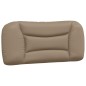 vidaXL Estructura de cama cabecero cuero sintético capuchino 90x200 cm