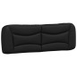 vidaXL Estructura de cama con cabecero cuero sintético negro 160x200cm vidaXL Estructura de cama con cabecero cuero sintético negro 160x200cm