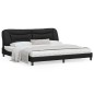 vidaXL Estructura de cama con cabecero cuero sintético negro 200x200cm vidaXL Estructura de cama con cabecero cuero sintético negro 200x200cm