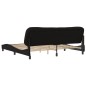 vidaXL Estructura de cama con cabecero cuero sintético negro 200x200cm vidaXL Estructura de cama con cabecero cuero sintético negro 200x200cm
