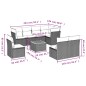 vidaXL Set de sofás de jardín 8 piezas y cojines ratán sintético negro vidaXL Set de sofás de jardín 8 piezas y cojines ratán sintético negro