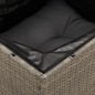 vidaXL Set de sofás de jardín 7 piezas con cojines ratán PE gris vidaXL Set de sofás de jardín 7 piezas con cojines ratán PE gris