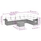 vidaXL Set de sofás de jardín 8 piezas y cojines ratán sintético negro vidaXL Set de sofás de jardín 8 piezas y cojines ratán sintético negro