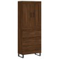 vidaXL Aparador alto madera contrachapada marrón roble 69,5x34x180 cm vidaXL Aparador alto madera contrachapada marrón roble 69,5x34x180 cm