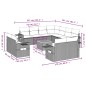 vidaXL Set de sofás de jardín 12 pzas con cojines ratán sintético gris vidaXL Set de sofás de jardín 12 pzas con cojines ratán sintético gris