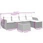 vidaXL Juego de sofás jardín con cojines 6 pzas ratán sintético beige vidaXL Juego de sofás jardín con cojines 6 pzas ratán sintético beige