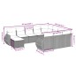 vidaXL Set de sofás de jardín 11 pzas y cojines ratán sintético negro vidaXL Set de sofás de jardín 11 pzas y cojines ratán sintético negro