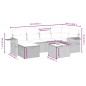 vidaXL Set sofás de jardín 7 piezas y cojines ratán sintético beige vidaXL Set sofás de jardín 7 piezas y cojines ratán sintético beige