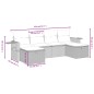 vidaXL Set de sofás de jardín 6 piezas y cojines ratán sintético negro vidaXL Set de sofás de jardín 6 piezas y cojines ratán sintético negro