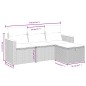 vidaXL Juego de sofás jardín con cojines 4 pzas ratán sintético beige vidaXL Juego de sofás jardín con cojines 4 pzas ratán sintético beige