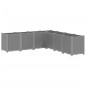 vidaXL Jardinera PP gris claro 160x160x53 cm vidaXL Jardinera PP gris claro 160x160x53 cm