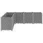 vidaXL Jardinera PP gris claro 160x160x53 cm vidaXL Jardinera PP gris claro 160x160x53 cm