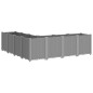 vidaXL Jardinera PP gris claro 160x160x53 cm vidaXL Jardinera PP gris claro 160x160x53 cm