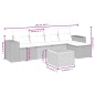 vidaXL Set de muebles de jardín 6 pzas y cojines ratán sintético gris vidaXL Set de muebles de jardín 6 pzas y cojines ratán sintético gris