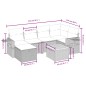 vidaXL Set de comedor de jardín 7 pzas y cojines ratán sintético negro vidaXL Set de comedor de jardín 7 pzas y cojines ratán sintético negro