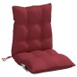 vidaXL Cojines para silla respaldo bajo 2 uds tela Oxford rojo tinto vidaXL Cojines para silla respaldo bajo 2 uds tela Oxford rojo tinto