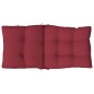 vidaXL Cojines para silla respaldo bajo 2 uds tela Oxford rojo tinto vidaXL Cojines para silla respaldo bajo 2 uds tela Oxford rojo tinto
