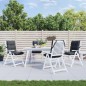 vidaXL Cojines de silla respaldo bajo 4 uds tela Oxford gris antracita vidaXL Cojines de silla respaldo bajo 4 uds tela Oxford gris antracita