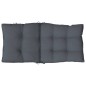 vidaXL Cojines de silla respaldo bajo 4 uds tela Oxford gris antracita vidaXL Cojines de silla respaldo bajo 4 uds tela Oxford gris antracita