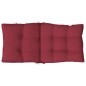 vidaXL Cojines para silla respaldo bajo 6 uds tela Oxford rojo tinto vidaXL Cojines para silla respaldo bajo 6 uds tela Oxford rojo tinto