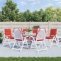 vidaXL Cojines para silla con respaldo bajo 6 uds tela Oxford rojo vidaXL Cojines para silla con respaldo bajo 6 uds tela Oxford rojo