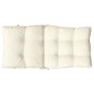 vidaXL Cojines para silla con respaldo bajo 6 uds tela Oxford crema vidaXL Cojines para silla con respaldo bajo 6 uds tela Oxford crema