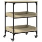 vidaXL Carrito de cocina madera ingeniería roble Sonoma 60x41x80,5 cm vidaXL Carrito de cocina madera ingeniería roble Sonoma 60x41x80,5 cm