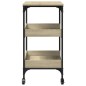vidaXL Carrito de cocina madera ingeniería roble Sonoma 60x41x80,5 cm vidaXL Carrito de cocina madera ingeniería roble Sonoma 60x41x80,5 cm