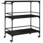 vidaXL Carrito de cocina madera de ingeniería negro 100,5x50x105 cm vidaXL Carrito de cocina madera de ingeniería negro 100,5x50x105 cm