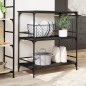 vidaXL Carrito de cocina madera de ingeniería negro 100,5x50x105 cm vidaXL Carrito de cocina madera de ingeniería negro 100,5x50x105 cm