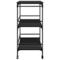 vidaXL Carrito de cocina madera de ingeniería negro 100,5x50x105 cm vidaXL Carrito de cocina madera de ingeniería negro 100,5x50x105 cm