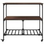 vidaXL Carrito de cocina madera ingeniería marrón roble 100x50x95 cm vidaXL Carrito de cocina madera ingeniería marrón roble 100x50x95 cm