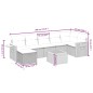 vidaXL Set de sofás de jardín 8 piezas y cojines ratán sintético negro vidaXL Set de sofás de jardín 8 piezas y cojines ratán sintético negro