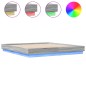 vidaXL Estructura de cama con luces LED gris Sonoma 180x200 cm vidaXL Estructura de cama con luces LED gris Sonoma 180x200 cm