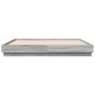 vidaXL Estructura de cama con luces LED gris Sonoma 180x200 cm vidaXL Estructura de cama con luces LED gris Sonoma 180x200 cm