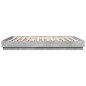 vidaXL Estructura de cama con luces LED gris hormigón 200x200 cm vidaXL Estructura de cama con luces LED gris hormigón 200x200 cm