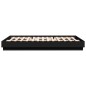 vidaXL Estructura de cama con luces LED negro 160x200 cm