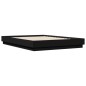 vidaXL Estructura de cama con luces LED negro 160x200 cm