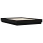 vidaXL Estructura de cama con luces LED negro 140x200 cm