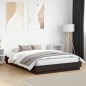vidaXL Estructura de cama con luces LED negro 140x200 cm
