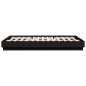 vidaXL Estructura de cama con luces LED negro 140x200 cm