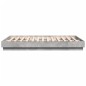 vidaXL Estructura de cama con luces LED gris hormigón 160x200 cm vidaXL Estructura de cama con luces LED gris hormigón 160x200 cm