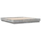 vidaXL Estructura de cama madera de ingeniería gris hormigón 200x200cm vidaXL Estructura de cama madera de ingeniería gris hormigón 200x200cm
