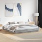 vidaXL Estructura de cama madera de ingeniería gris Sonoma 200x200 cm vidaXL Estructura de cama madera de ingeniería gris Sonoma 200x200 cm