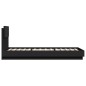 vidaXL Estructura de cama con cabecero y luces LED negro 90x200 cm vidaXL Estructura de cama con cabecero y luces LED negro 90x200 cm
