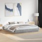 vidaXL Estructura de cama con luces LED gris hormigón 180x200 cm vidaXL Estructura de cama con luces LED gris hormigón 180x200 cm