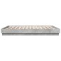 vidaXL Estructura de cama con luces LED gris hormigón 180x200 cm vidaXL Estructura de cama con luces LED gris hormigón 180x200 cm