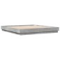 vidaXL Estructura de cama con luces LED gris hormigón 180x200 cm vidaXL Estructura de cama con luces LED gris hormigón 180x200 cm